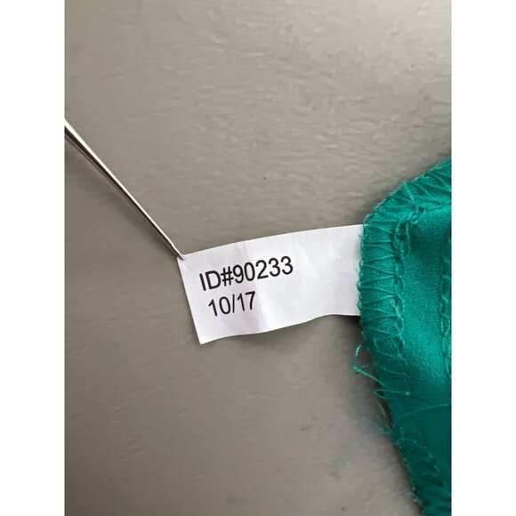 Express Cami Top Size Reversible Sleeveless Top Two Tone Green Blue Flowy Summer - Picture 4 of 5